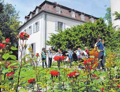 Im Rosengarten wird wieder musiziert.