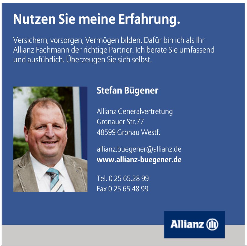 Stefan Bügener Allianz Generalvertretung