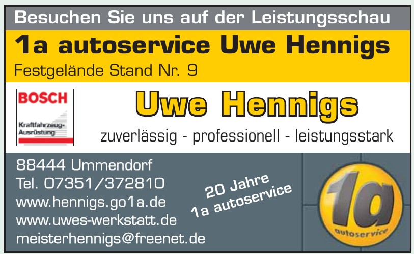 1a autoservice Uwe Hennigs