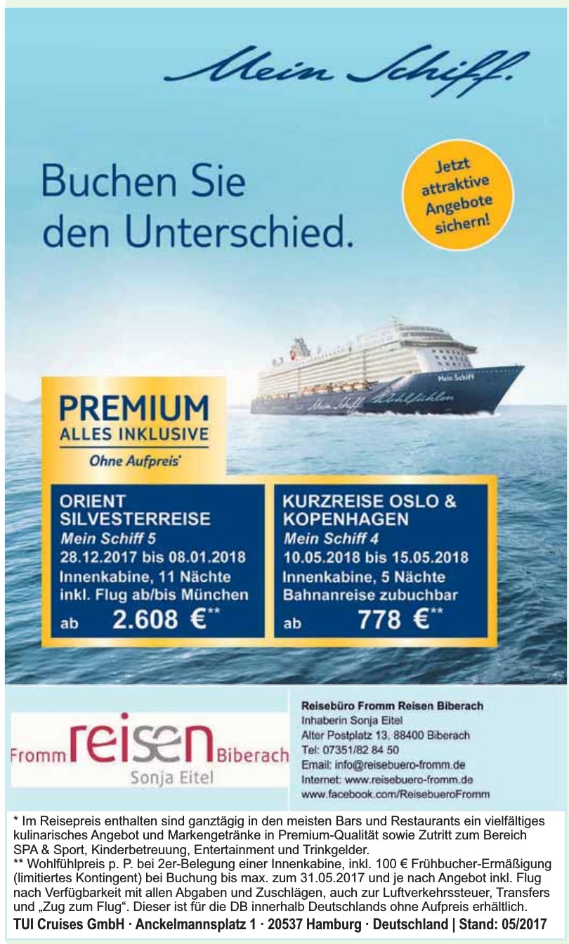 Reisebüro Fromm Reisen Biberach