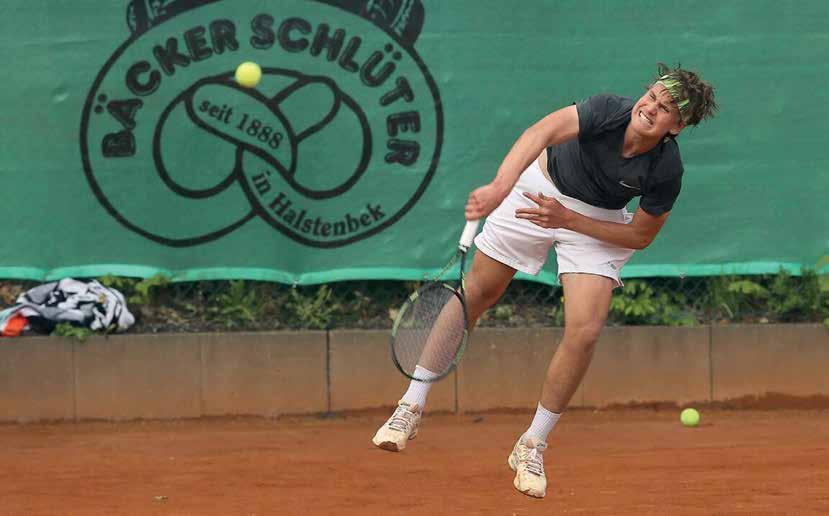 Lokalmatador Ferdinand Schlüter erreichte das Viertelfinale.  Lokalmatador Ferdinand Schlüter erreichte das Viertelfinale.