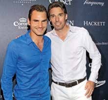 Im Jahr 2013 konnte Stich mit dem Schweizer Roger Federer (l.) erstmals einen der drei großen Superstars der Tenniswelt nach Hamburg holen Im Jahr 2013 konnte Stich mit dem Schweizer Roger Federer (l.) erstmals einen der drei großen Superstars der Tenniswelt nach Hamburg holen