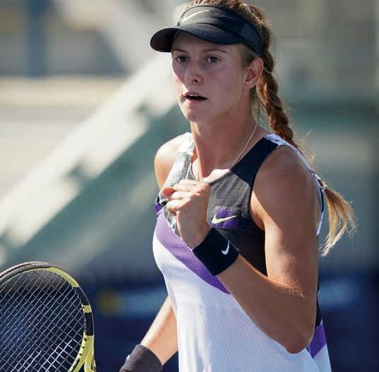 Alexandra Vekic, Deutschlands einzige teilnehmende Juniorin, verlor in Runde 1 gegen Reese Brentmeier (USA) mit 1:6, 2:6. Foto: Jürgen Hasenkopf   Alexandra Vekic, Deutschlands einzige teilnehmende Juniorin, verlor in Runde 1 gegen Reese Brentmeier (USA) mit 1:6, 2:6. Foto: Jürgen Hasenkopf