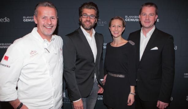 Die Gastgeber: Karlheinz Hauser, Gunnar Henke, Nathalie und Christian Dunger