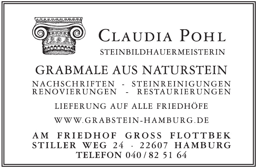 Claudia Pohl Steinbildhauermeisterin