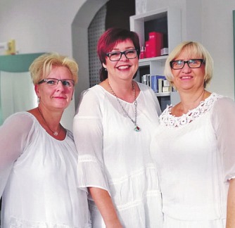 Gut gelaunt: Birgit Pfeiffer (Mitte) und Team Foto: Pfeiffer Gut gelaunt: Birgit Pfeiffer (Mitte) und Team Foto: Pfeiffer