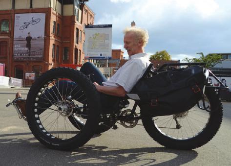 Bernd Bleckmann auf dem ICE FAtTrike