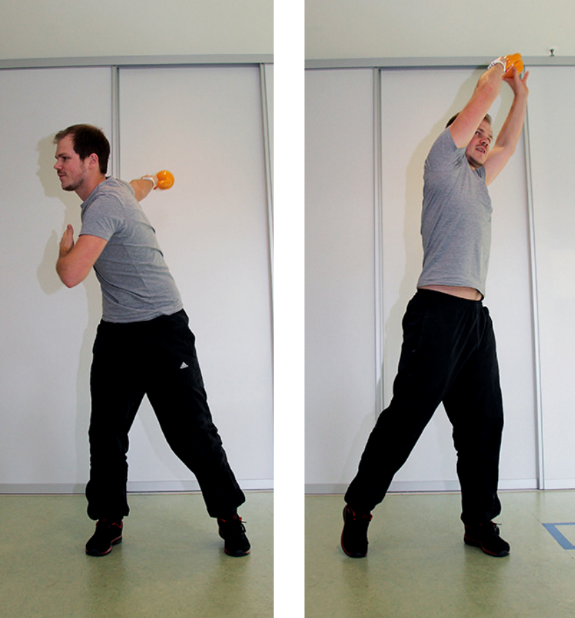 Mobilisierende Elemente ähnlich dem Stretching sollten zuerst durchgeführt warden. Mobilisierende Elemente ähnlich dem Stretching sollten zuerst durchgeführt warden.