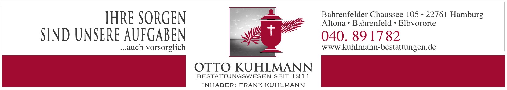 Otto Kuhlmann Bestattungswesen seit 1911