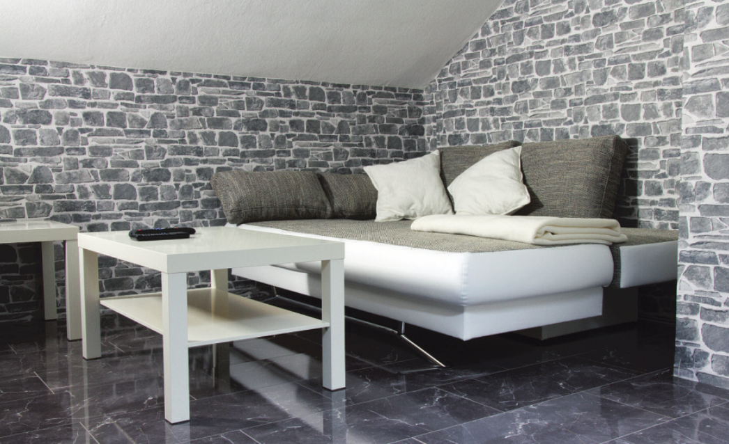 Dank unterschiedlicher Designs sind Fliesen inzwischen auch wohnzimmertauglich. Foto: thombach - adobe.stock.com Dank unterschiedlicher Designs sind Fliesen inzwischen auch wohnzimmertauglich. Foto: thombach - adobe.stock.com