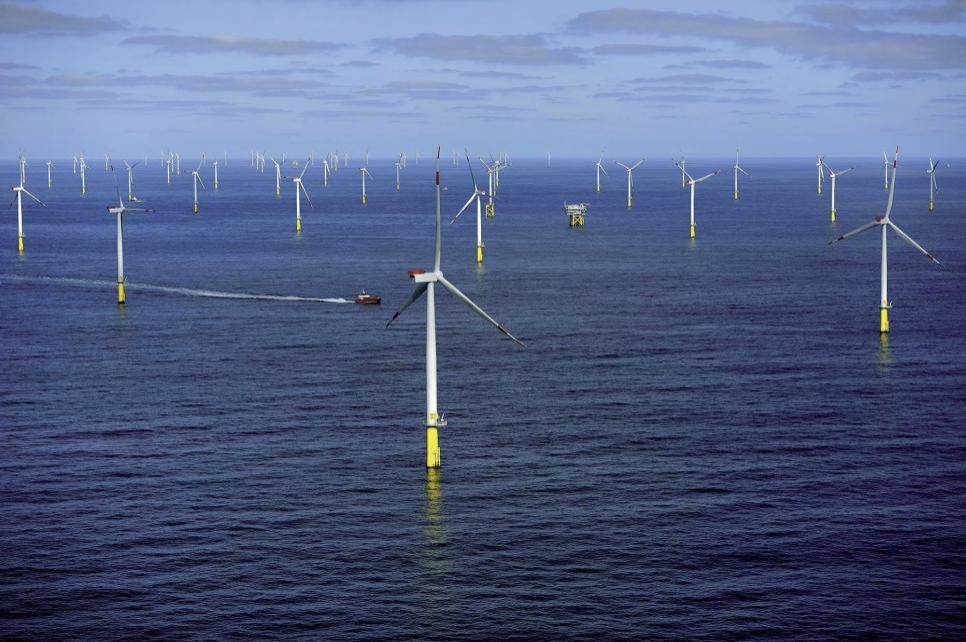 Beim Umstieg auf erneuerbare Energien spielt die Windkraft eine wesentliche Rolle. Teile der Bevölkerung reagieren skeptisch bis feindselig auf neue Rotoren. Der weltweite Vormarsch der Windenergie lässt sich aber trotz aller Skepsis nicht stoppen. FOTO: DONG ENERGY
