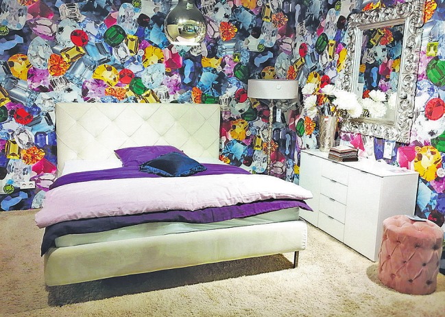 Polsterbett Square, gesehen in der Wäscherei Polsterbett Square, gesehen in der Wäscherei