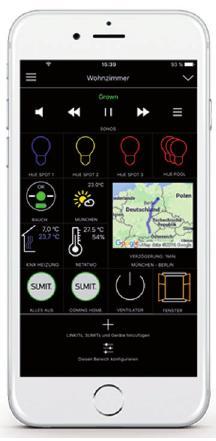 Mit einer App das Haus steuern FOTO: IHAUS AG
