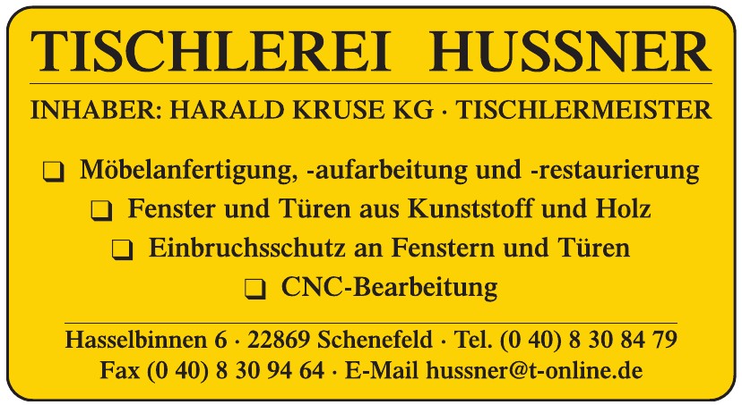 Tischlerei Hussner