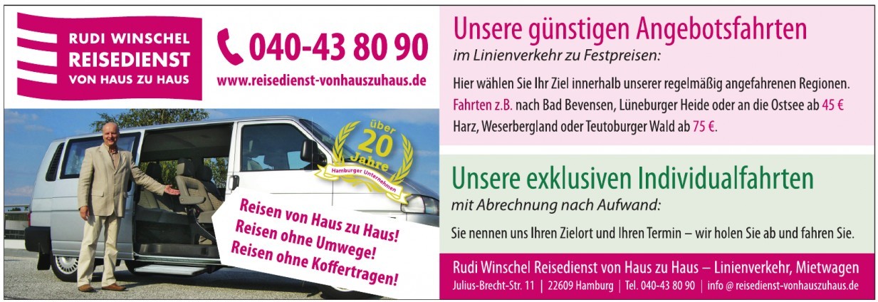Rudi Winschel, Reisedienst von Haus zu Haus