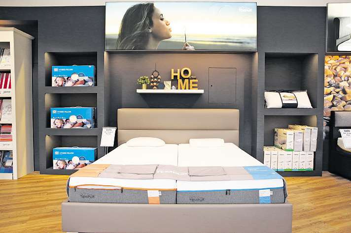 Blick in das neue Tempur-Studio von Teppich Stark in Poppenbüttel Blick in das neue Tempur-Studio von Teppich Stark in Poppenbüttel