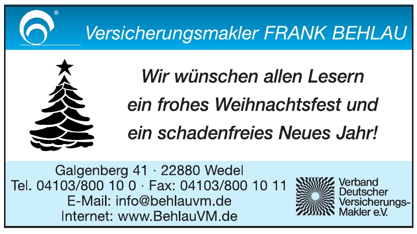 Versicherungsmakler Frank Behlau