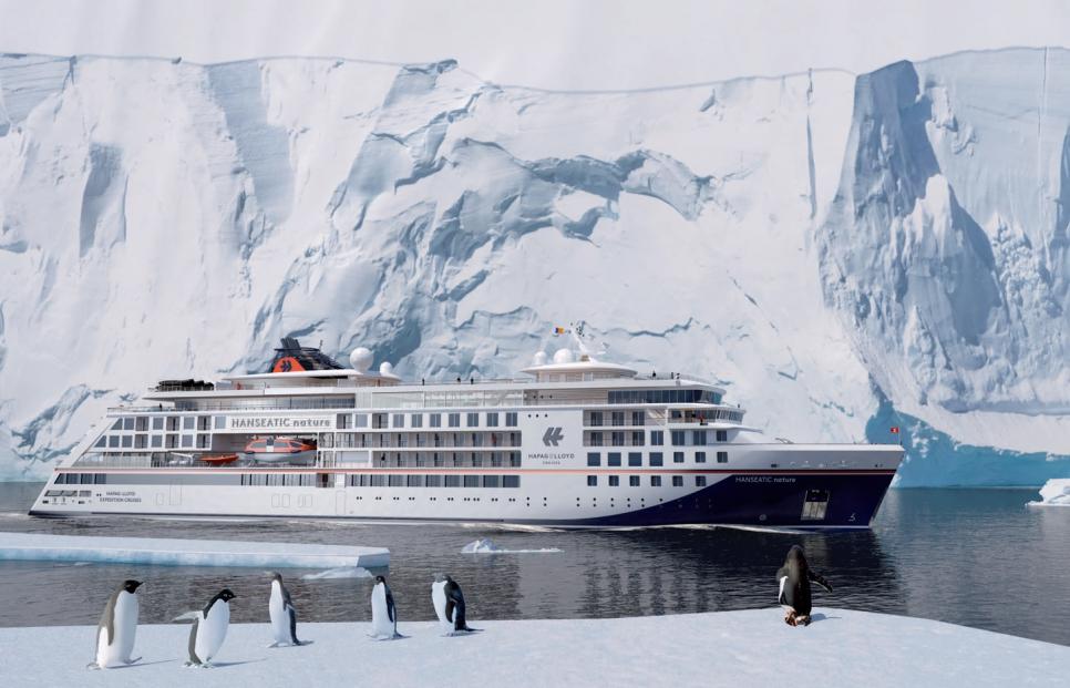 Die beiden neuen Expeditionsschiffe von Hapag-Lloyd Cruises legen im kommenden Jahr zur ersten Reise ab.FOTO: HL-CRUISES