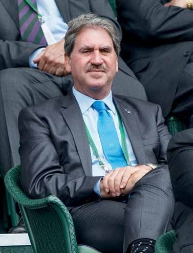 Wirft mit Geld um sich, David Haggerty, der Sepp Blatter des Tennis. Foto: Jürgen Hasenkopf Wirft mit Geld um sich, David Haggerty, der Sepp Blatter des Tennis. Foto: Jürgen Hasenkopf