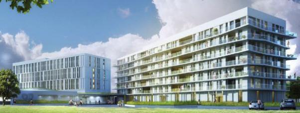 Das Apartmenthaus in einer Computersimulation
