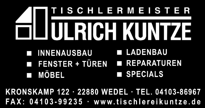 Tischlermeister Ulrich Kuntze