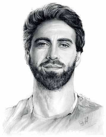 Der Sieger von 2018, Nicolas Basilashvili. Das Geschenk vom „Herren der Köpfe“, Thilo Leppin, an das Turnier. Portrait: Thilo Leppin Der Sieger von 2018, Nicolas Basilashvili. Das Geschenk vom „Herren der Köpfe“, Thilo Leppin, an das Turnier. Portrait: Thilo Leppin