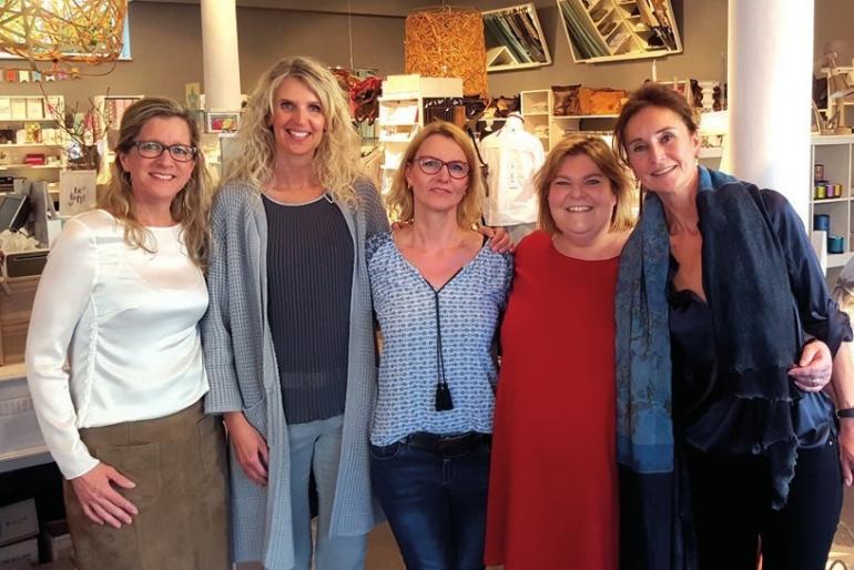 Svea Feldstein, Susanne Jung, Nicola Schaarschmidt, Eiken Feldstein und Katrin Quadflieg