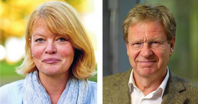 Antje Beyer, Palliativpflegerin und Dr. Hanno Lehmann, Palliativmediziner, FOTO: MICHAEL HOLZ STUDIO