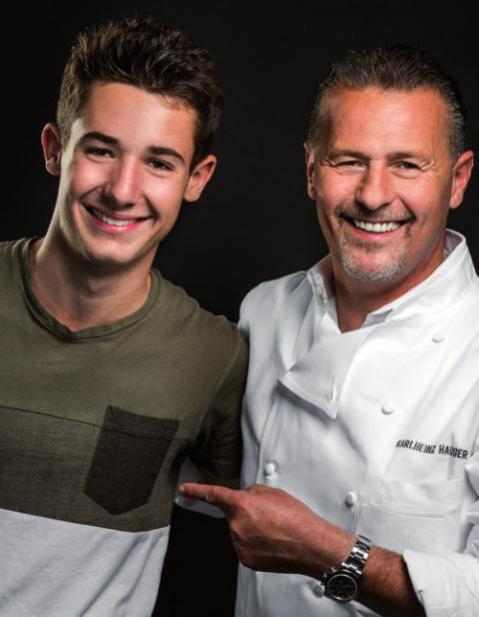 Karlheinz Hauser mit Sohn