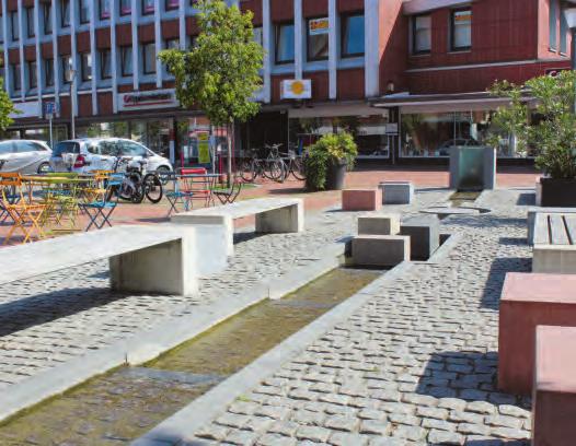 Attraktiver Blickfang: Die Brunnenanlage am südlichen Tibarg wurde vom BID Tibarg finanziert Attraktiver Blickfang: Die Brunnenanlage am südlichen Tibarg wurde vom BID Tibarg finanziert