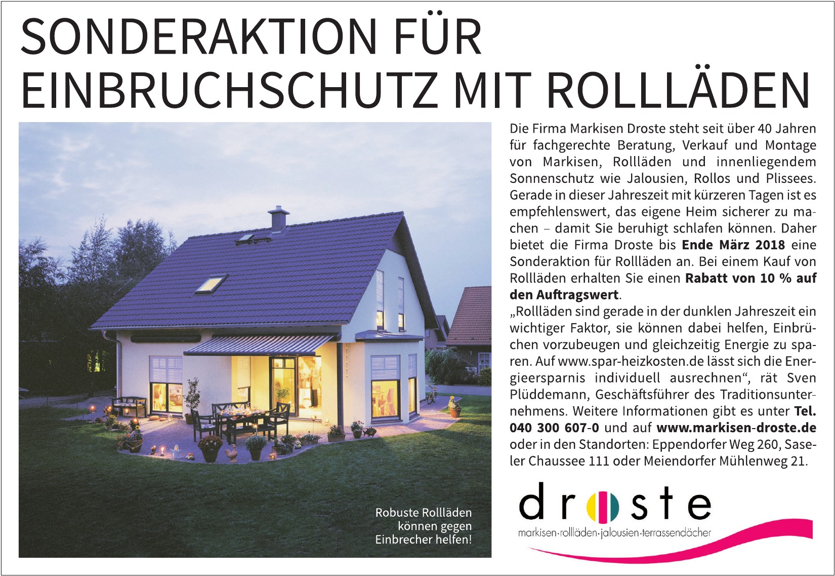 Markisen-Droste Sonnenschutzsysteme GmbH