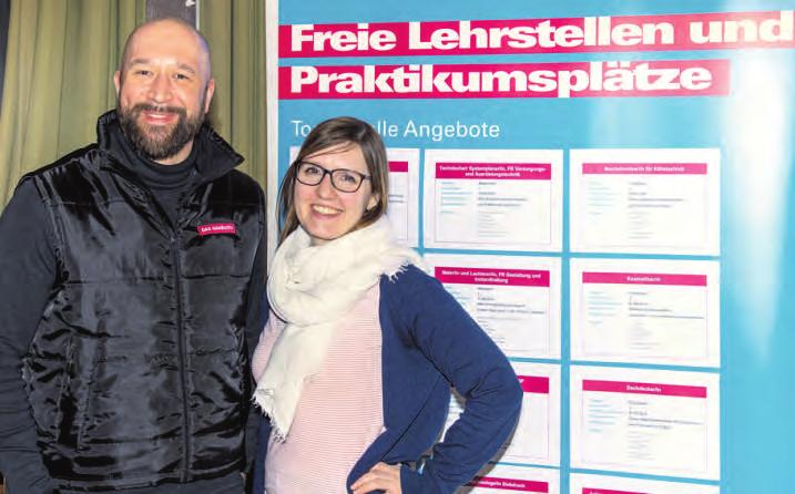Michael Appich und Mareike Weseloh vom „Team Nachwuchs im Handwerk“ der Handwerkskammer Hamburg. Foto: Viehmann Photographie Michael Appich und Mareike Weseloh vom „Team Nachwuchs im Handwerk“ der Handwerkskammer Hamburg. Foto: Viehmann Photographie