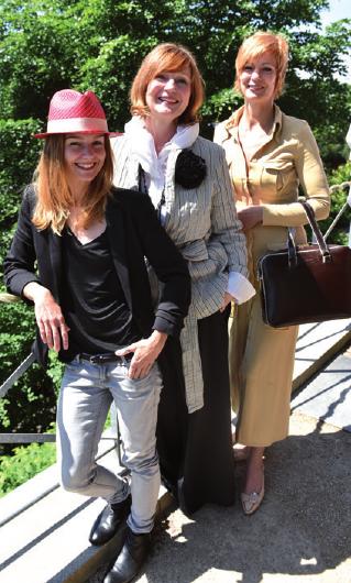 Die Designerinnen Olina Kladensky, Nicole Booss und Christin Dahlmann präsentierten vorab ihre Kreationen auf dem Süllberg