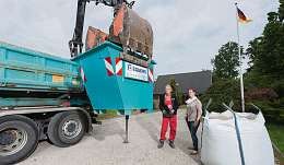 Kleine Mengen liefert der Containerdienst Eggers in Big-Bags (r.) Foto: pr Kleine Mengen liefert der Containerdienst Eggers in Big-Bags (r.) Foto: pr