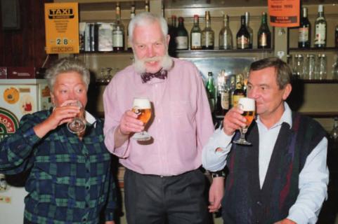 Linden-Bier 1991: Helga Schell, Uwe Lange, Uwe Schell