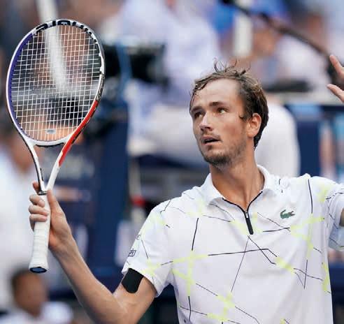 Daniil Medvedev, starke Nerven gegen 23.000 Zuschauer. Foto: Jürgen Hasenkopf Daniil Medvedev, starke Nerven gegen 23.000 Zuschauer. Foto: Jürgen Hasenkopf