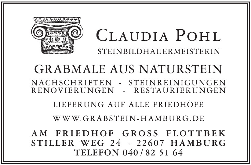 Claudia Pohl Steinbildhauermeisterin