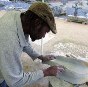 Celestino Muhavhi bei der Arbeit