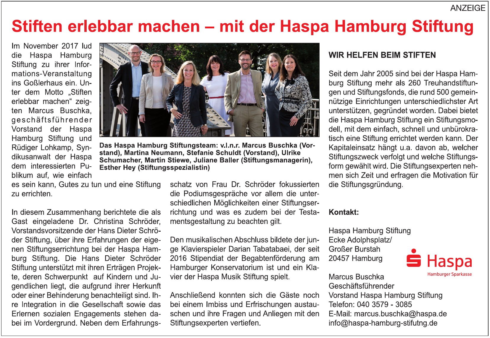 Haspa Hamburg Stiftung