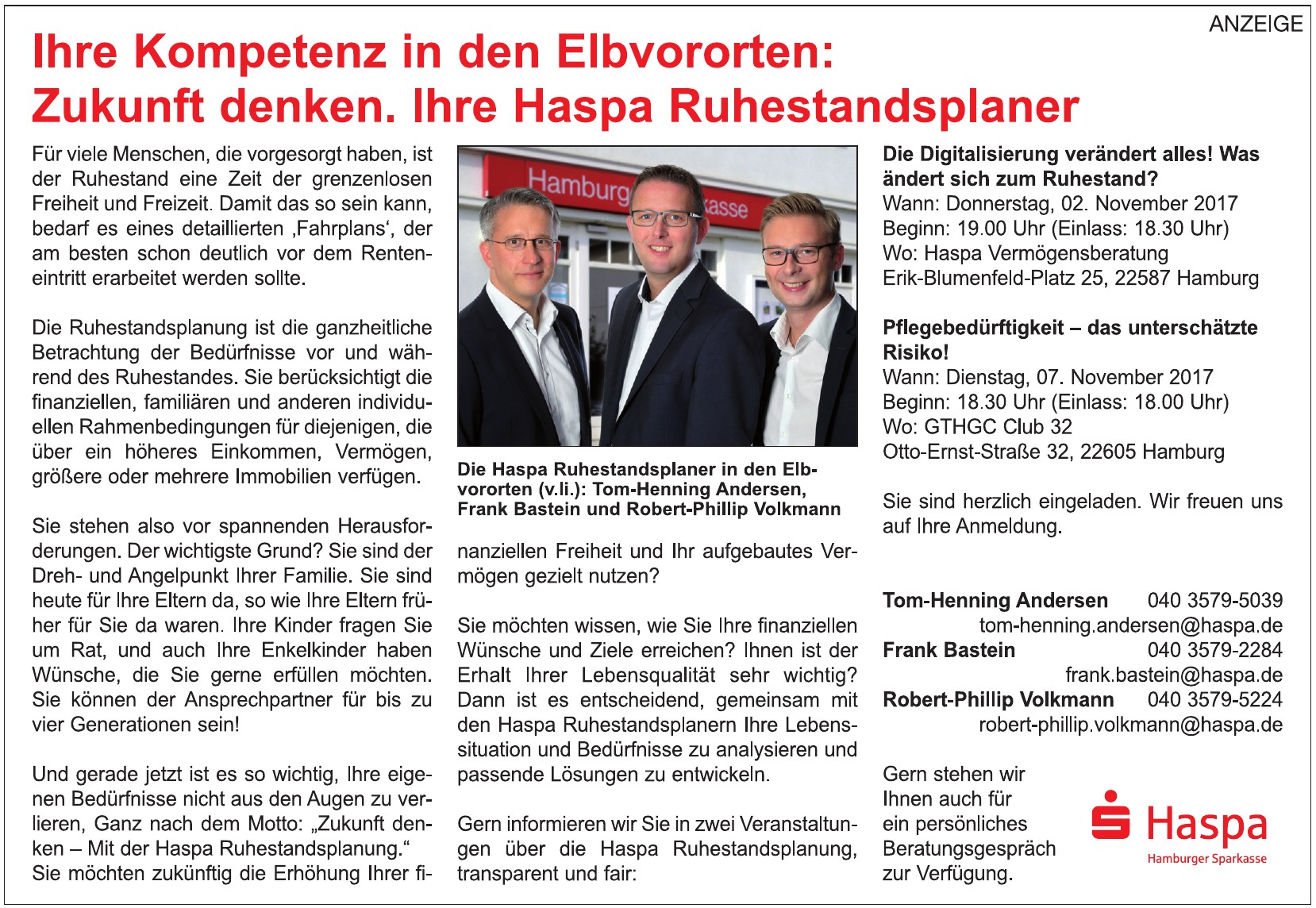 Haspa Hamburger Sparkasse