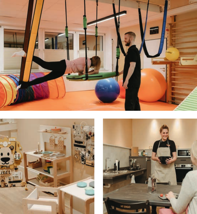 Top ausgestattete Räume: vom Trainingsraum über die Logopädiezimmer bis hin zur Therapieküche Top ausgestattete Räume: vom Trainingsraum über die Logopädiezimmer bis hin zur Therapieküche