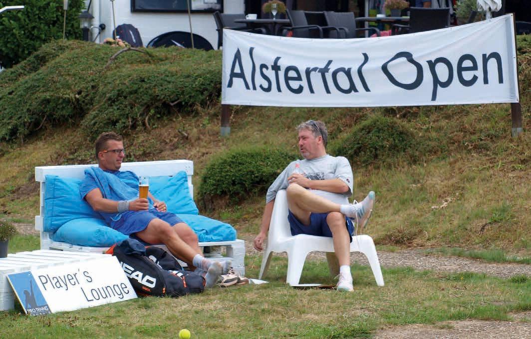 Vor und nach den Matches war Entspannung angesagt. Vor und nach den Matches war Entspannung angesagt.