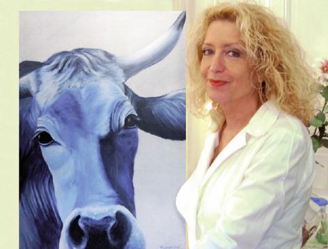 Renate Görres mit einem „tierischen Augenblick“ von Miriam Lange