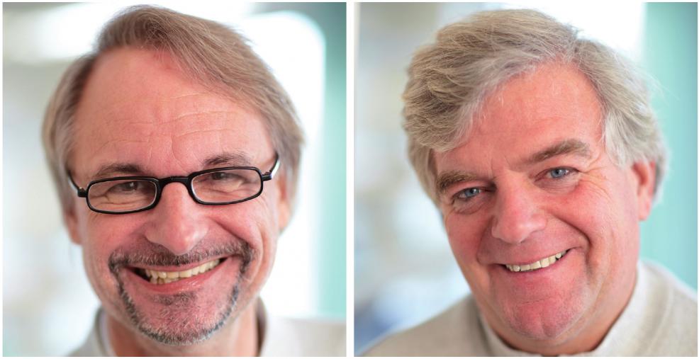 Fundiertes Doppel: Dr. med. Andreas Zander (links) und Dr. med. Hans-Ulrich Packheiser helfen bei allen Schwierigkeiten mit Zähnen und Zahnfleisch FOTOS (2): N.IKI ZANDER