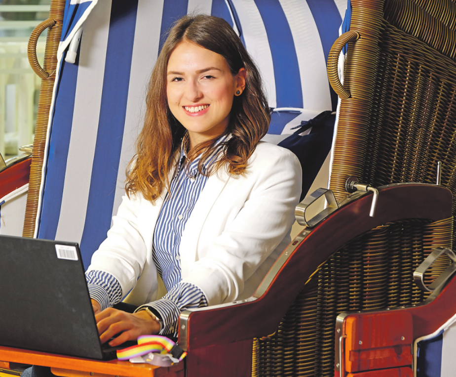 Jessica Weidenauer (23) hatte vor ihrem Studium noch keine großen Programmierkenntnisse. FOTO: WALLOCHA Jessica Weidenauer (23) hatte vor ihrem Studium noch keine großen Programmierkenntnisse. FOTO: WALLOCHA