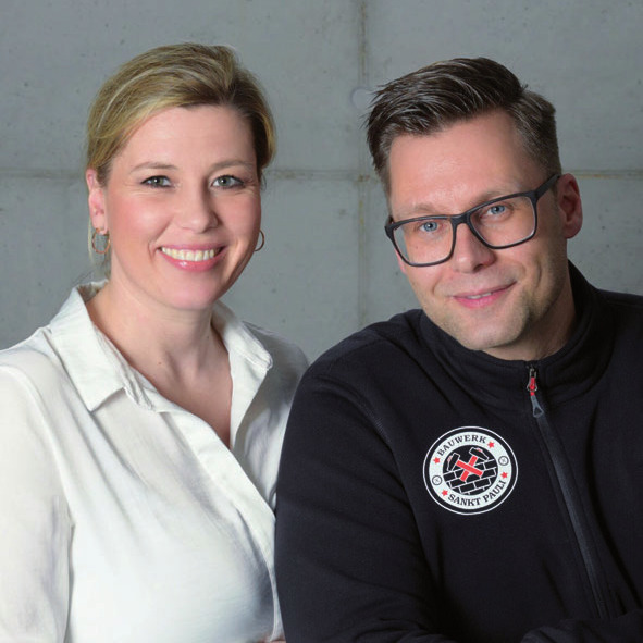 Britta und Tim Krieglsteiner von Bauwerk Sankt Pauli