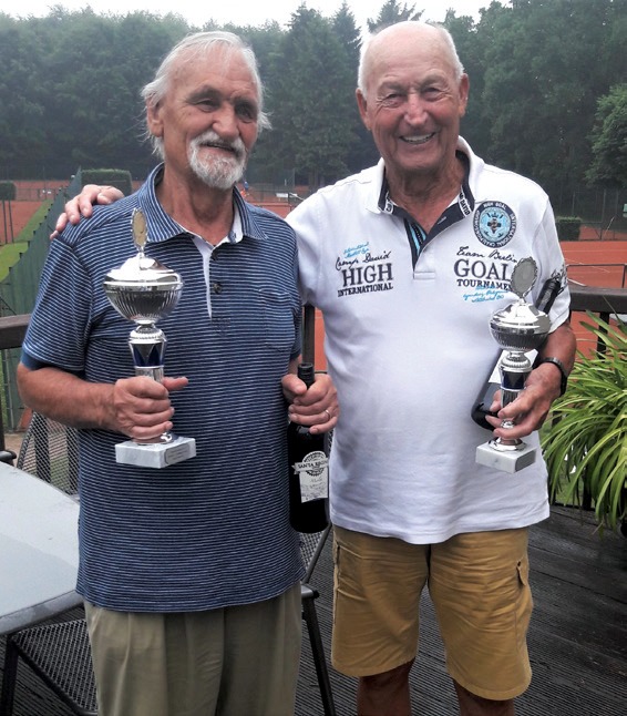 Herren 80: 1. Erich Diercks (TP Jenfeld) vor Hans Steenfatt (Olympia Neumünster) in Gruppenspielen Herren 80: 1. Erich Diercks (TP Jenfeld) vor Hans Steenfatt (Olympia Neumünster) in Gruppenspielen