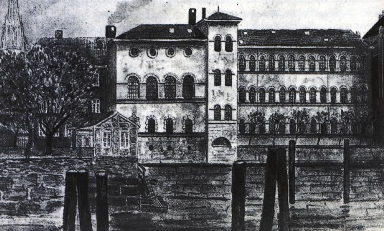 Das alte Hospital auf der Fleetinsel um 1880 FOTO: UNBEKANNT – HINRICHSEN, VERGANGENS AUS EILBEK UND HOHENFELDE, HAMBURG