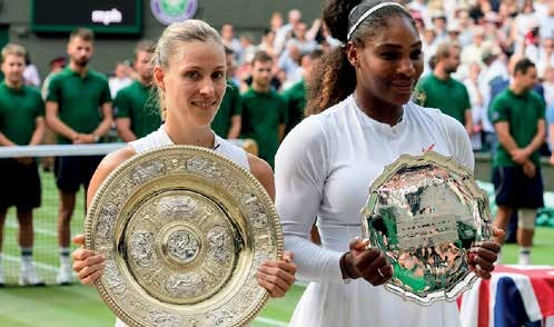 Die Erfüllung ihres Kindheitstraumes: Sieg im Finale von Wimbledon gegen Serena Williams. Foto: Jürgen Hasenkopf Die Erfüllung ihres Kindheitstraumes: Sieg im Finale von Wimbledon gegen Serena Williams. Foto: Jürgen Hasenkopf