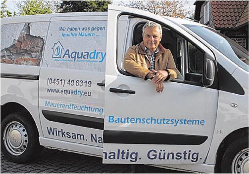Klaus Wist hilft bei nassen Kellern,feuchten Mauern oder zerstörtem Putz